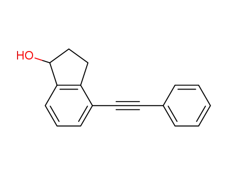 4-(phenylethynyl)-2,3-dihydro-1H-inden-1-ol