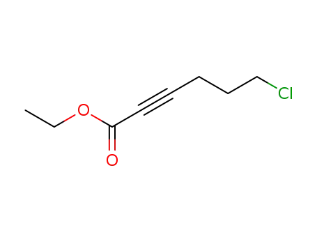 Molecular Structure of 90003-19-3 (2-Hexynoic acid, 6-chloro-, ethyl ester)