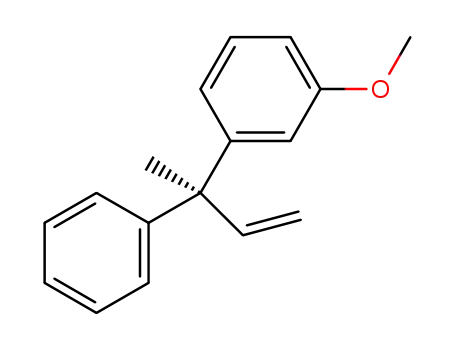 Molecular Structure of 1579249-56-1 ((S)-3-(3-methoxyphenyl)-3-phenyl-1-butene)