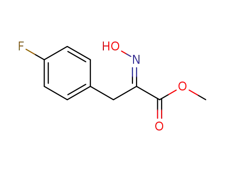 Molecular Structure of 1612831-63-6 ((E)-methyl 3-(4-fluorophenyl)-2-(hydroxyimino)propanoate)
