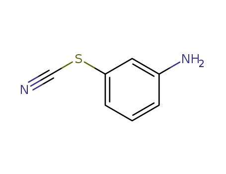 Molecular Structure of 23905-49-9 (Thiocyanic acid, 3-aminophenyl ester (9CI))