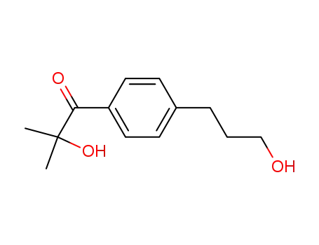 Molecular Structure of 106797-55-1 (1-Propanone, 2-hydroxy-1-[4-(3-hydroxypropyl)phenyl]-2-methyl-)