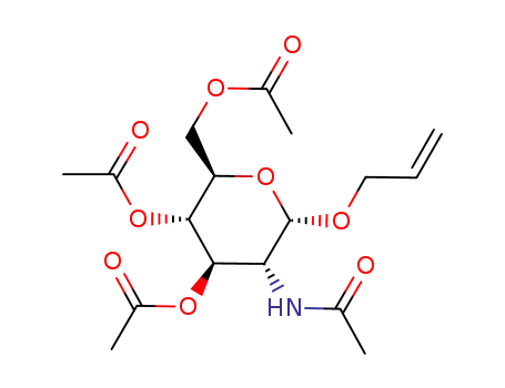 (2R,3S,4R,5R,6S)-5-acetamido-2-(acetoxymethyl)-6-(allyloxy)tetrahydro-2H-pyran-3,4-diyl diacetate