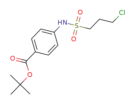 Molecular Structure of 1609356-35-5 (tert-butyl 4-(3-chloropropylsulfonamido)benzoate)