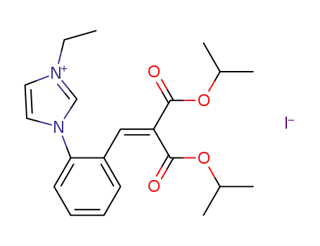 3-ethyl-1-(2-(3-isopropoxy-2-(isopropoxycarbonyl)-3-oxoprop-1-en-1-yl)phenyl)-1H-imidazol-3-ium iodide