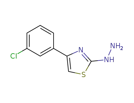 Molecular Structure of 886495-17-6 (4-(3-CHLOROPHENYL)-2(3H)-THIAZOLONE HYDRAZONE)
