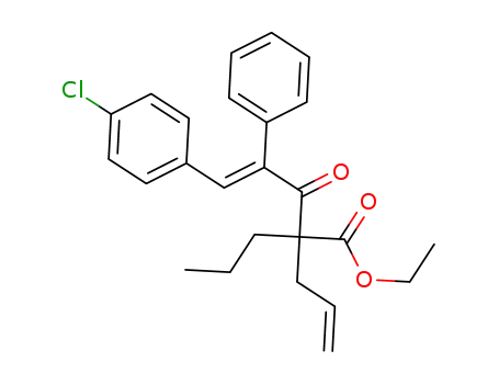 (E)-ethyl 2-allyl-5-(4-chlorophenyl)-3-oxo-4-phenyl-2-propylpent-4-enoate