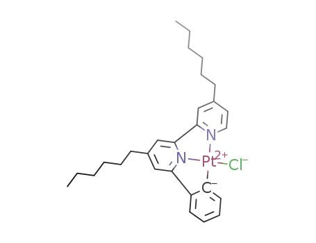 4,4'-di(n-hexyl)-6-phenyl-2,2'-bipyridine platinum chloride