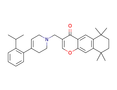 3-[4-(2-isopropyl-phenyl)-3,6-dihydro-2H-pyridin-1-ylmethyl]-6,6,9,9-tetramethyl-6,7,8,9-tetrahydrobenzo[g]chromen-4-one
