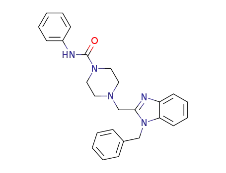4-((1-benzyl-1H-benzo[d]imidazol-2-yl)methyl)-N-phenylpiperazine-1-carboxamide