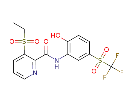 3-ethylsulfonyl-N-[2-hydroxy-5-(trifluoromethylsulfonyl)phenyl]picolinamide
