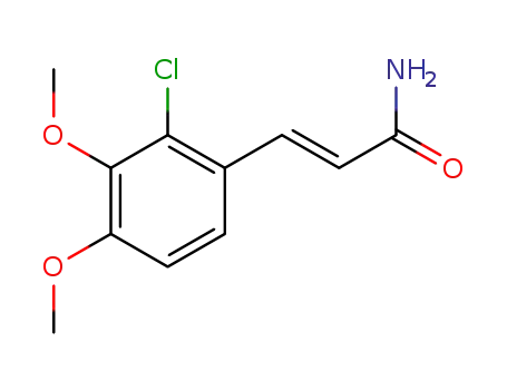Molecular Structure of 175135-98-5 (3-(2-CHLORO-3,4-DIMETHOXYPHENYL)ACRYLAMIDE)