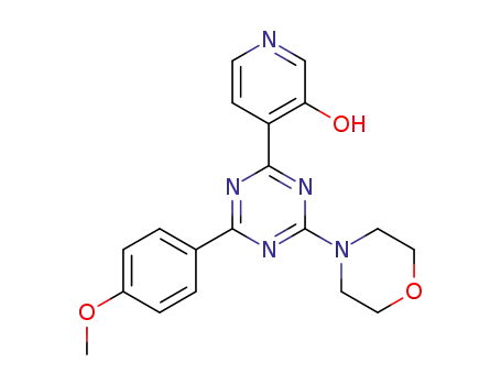4-(4-(4-methoxyphenyl)-6-morpholino-1,3,5-triazin-2-yl)pyridin-3-ol