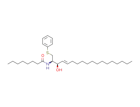 N-((2R,3R,E)-3-hydroxy-1-(phenylthio)octadec-4-en-2-yl)-octanamide
