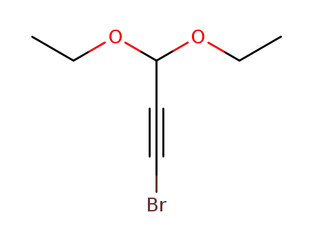 Molecular Structure of 18344-15-5 (1-Propyne, 1-bromo-3,3-diethoxy-)