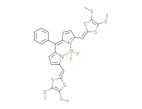 C<sub>27</sub>H<sub>23</sub>BF<sub>2</sub>N<sub>2</sub>S<sub>8</sub>