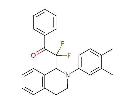 2-(2-(3, 4-dimethylphenyl)-1,2,3,4-tetrahydroisoquinolin-1-yl)-2,2-difluoro-1-phenylethanone