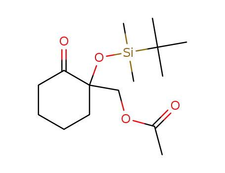 (1-(tert-butyldimethylsilyloxy)-2-oxocyclohexyl)methyl acetate