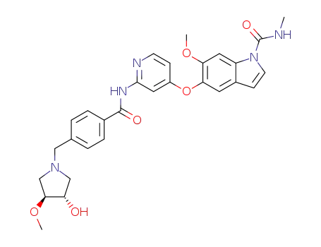 5-((2-(4-(((3S,4S)-3-hydroxy-4-methoxypyrrolidin-1-yl)methyl)benzamide)pyridin-4-yl)oxy)-6-methoxy-N-methyl-1,4-indole-1-carboxamide