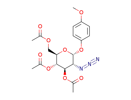 4-methoxyphenyl 3,4,6-tri-O-acetyl-2-azido-2-deoxy-α-D-glucopyranoside