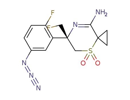 (R)-8-amino-6-(5-azido-2-fluorophenyl)-6-(fluoromethyl)-4-thia-7-azaspiro[2.5]oct-7-ene 4,4-dioxide