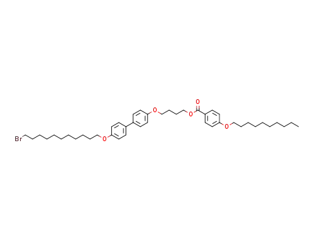 Molecular Structure of 1617567-88-0 (4-({4'-[(11-bromoundecyl)oxy]biphenyl-4-yl}oxy)butyl 4-(decyloxy)benzoate)