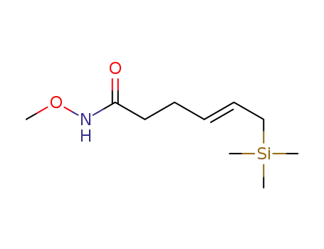 Molecular Structure of 1380097-44-8 ((E)-N-methoxy-6-(trimethylsilyl)hex-4-enamide)