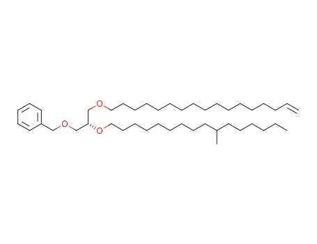 1-O-benzyl-3-O-(heptadec-16-en-1-yl)-2-O-[(10RS)-10-methylhexadecyl]-sn-glycerol