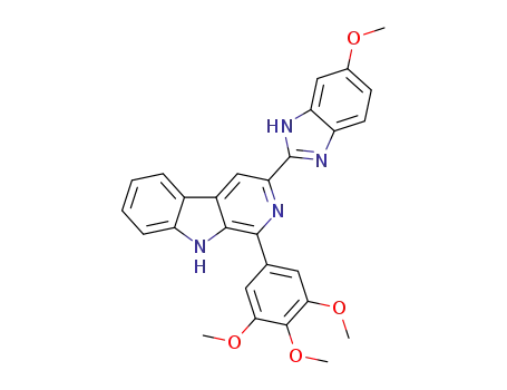 3-(6-methoxy-1H-benzo[d]imidazol-2-yl)-1-(3,4,5-trimethoxyphenyl)-9H-pyrido[3,4-b]indole