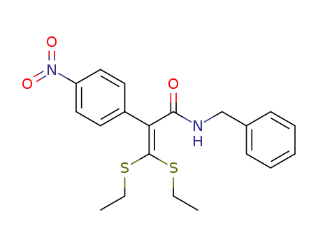 N-benzyl-3,3-bis(ethylthio)-2-(4-nitrophenyl)acrylamide