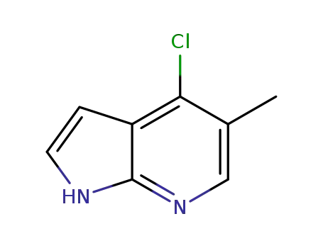Molecular Structure of 1020056-56-7 (4-Chloro-5-methyl-1H-pyrrolo[2,3-b]pyridine)