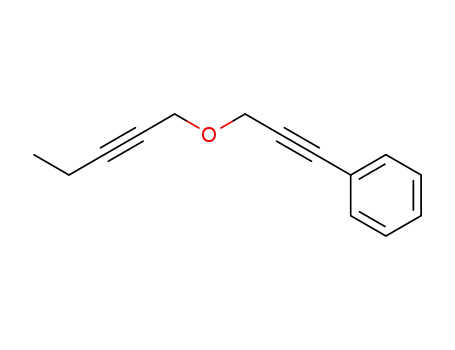 Molecular Structure of 1292284-06-0 ((3-(pent-2-yn-1-yloxy)prop-1-yn-1-yl)benzene)