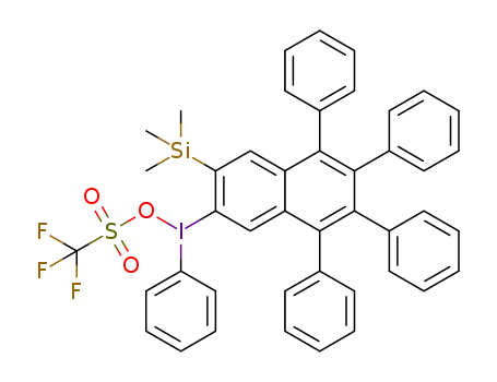 (phenyl)(3-trimethylsilyl-5,6,7,8-tetraphenyl-2-naphthalen-yl)iodonium triflate