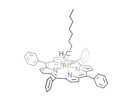 Molecular Structure of 1617001-65-6 ([Rh(5,10,15,20-tetraphenylporphyrinato)(n-octyl)])