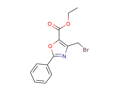 5-Oxazolecarboxylic acid, 4-(bromomethyl)-2-phenyl-, ethyl ester