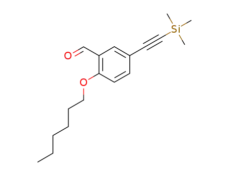 2-(hexyloxy)-5-((trimethylsilyl)ethynyl)benzaldehyde