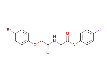 2-(4-bromophenoxy)-N-[(4-iodophenylcarbamoyl)methyl]acetamide