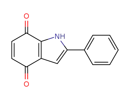 Molecular Structure of 30716-68-8 (2-phenyl-1H-indole-4,7-dione)