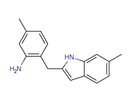 5-methyl-2-((6-methyl-1H-indol-2-yl)methyl)aniline