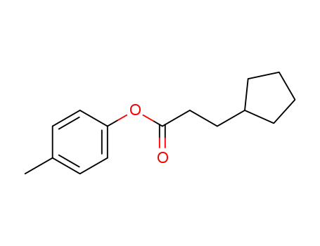 Molecular Structure of 1616633-30-7 (p-tolyl 3-cyclopentylpropanoate)
