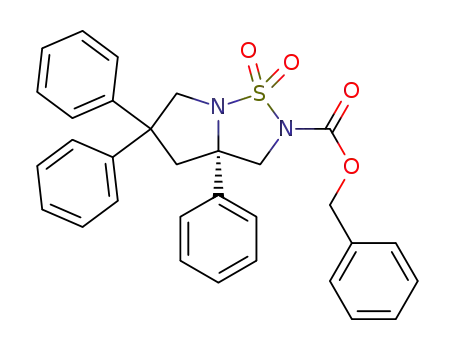 (S)-benzyl 3a,5,5-triphenyltetrahydropyrrolo[1,2-b][1,2,5]thiadiazole-2(3H)-carboxylate-1,1-dioxide