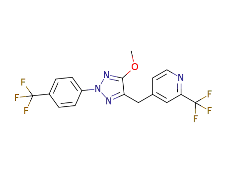 4-[[5-methoxy-2-[4-(trifluoromethyl)phenyl]-2H-1,2,3-triazol-4-yl]methyl]-2-(trifluoromethyl)pyridine