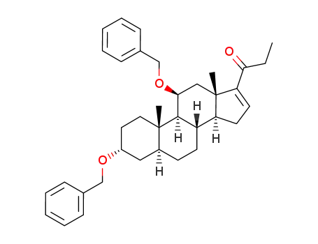 Molecular Structure of 1578266-59-7 (1-[(3R,5S,8S,9S,10S,11S,13S,14S)-3,11-bis(benzyloxy)-10,13-dimethyl-2,3,4,5,6,7,8,9,10,11,12,13,14,15-tetradecahydro-1H-cyclopenta[a]phenanthren-17-yl]propan-1-one)