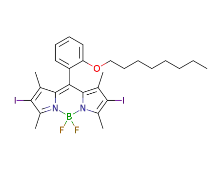 C<sub>27</sub>H<sub>33</sub>BF<sub>2</sub>I<sub>2</sub>N<sub>2</sub>O