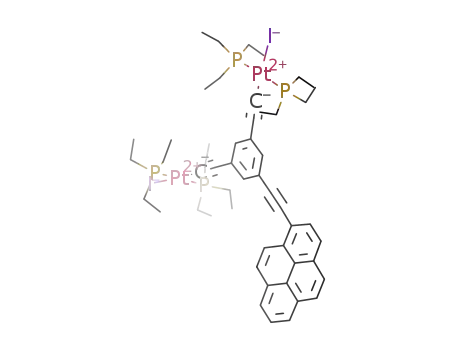 Molecular Structure of 1431045-52-1 (C<sub>52</sub>H<sub>72</sub>I<sub>2</sub>P<sub>4</sub>Pt<sub>2</sub>)