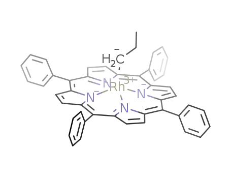 Molecular Structure of 106161-22-2 ([Rh(5,10,15,20-tetraphenylporphyrinato)(n-propyl)])