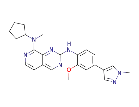 Molecular Structure of 1578244-16-2 (N<sub>8</sub>-cyclopentyl-N<sub>2</sub>-(2-methoxy-4-(1-methyl-1H-pyrazol-4-yl)phenyl)-N<sub>8</sub>-methylpyrido[3,4-d]pyrimidine-2,8-diamine)