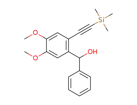 (4,5-dimethoxy-2-((trimethylsilyl)ethynyl)phenyl)(phenyl)methanol