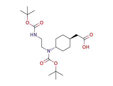 2-(trans-4-((tert-butoxycarbonyl)(2-((tert-butoxycarbonyl)amino)ethyl)amino)cyclohexyl)acetic acid