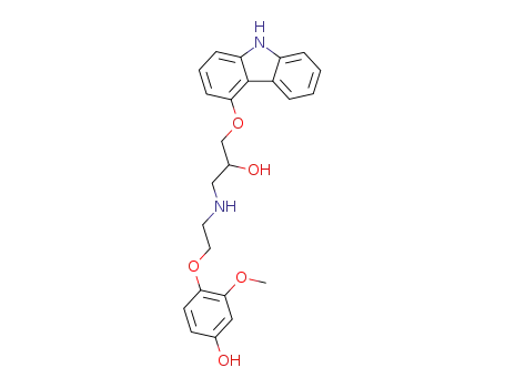 Molecular Structure of 142227-49-4 ((R)-(+)-4'-HYDROXYPHENYL-CARVEDILOL)
